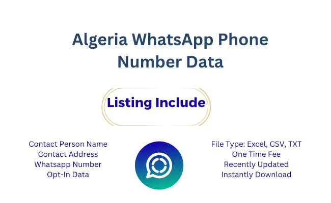 Algeria whatsapp phone number data