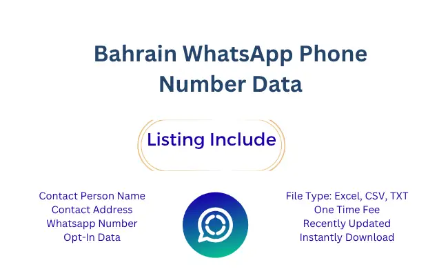 Bahrain whatsapp phone number data