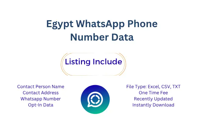 Egypt whatsapp phone number data