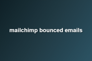 mailchimp bounced emails